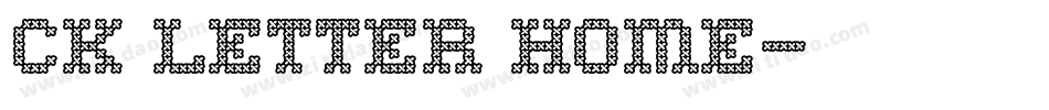 CK Letter Home字体转换